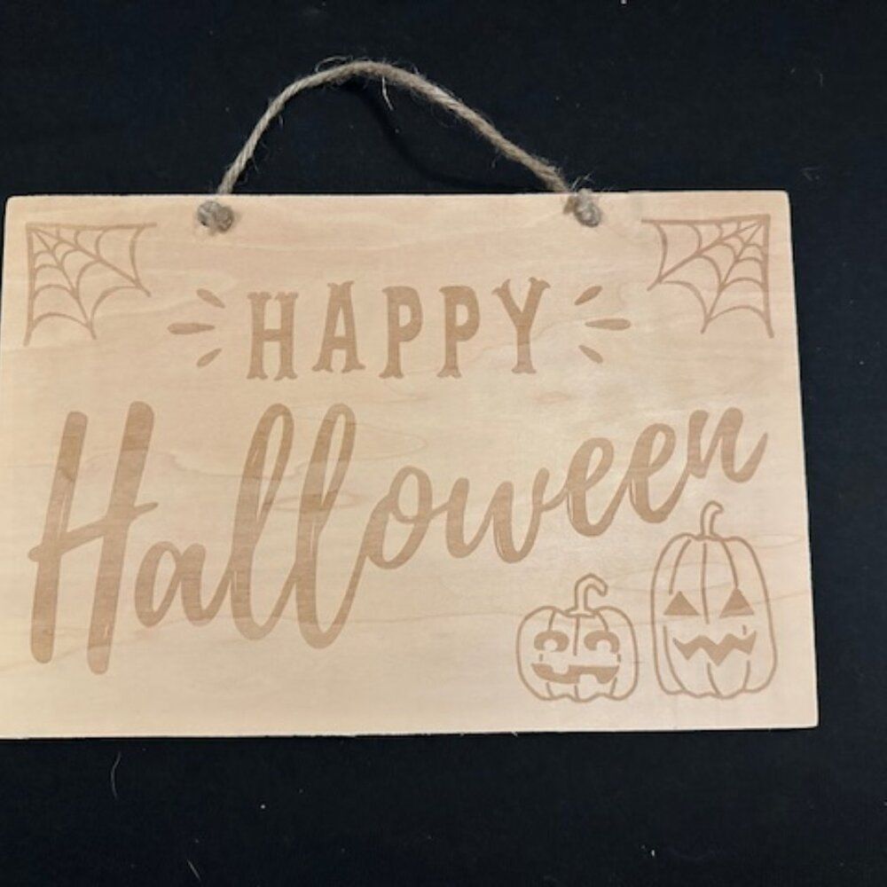 2 In 1 Reversible Craft Wood Halloween / Autumn Sign   7235  New